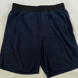 Deep navy blue lululemon shorts